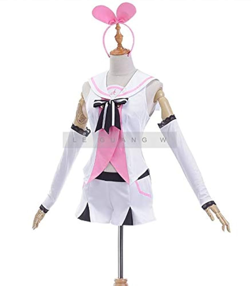 バーチャルYouTuber キズナアイ コスプレ 衣装 ウィッグ E-5318 バーチャルYouTuber キズナアイ コスプレ 衣装 ウィッグ E-5318